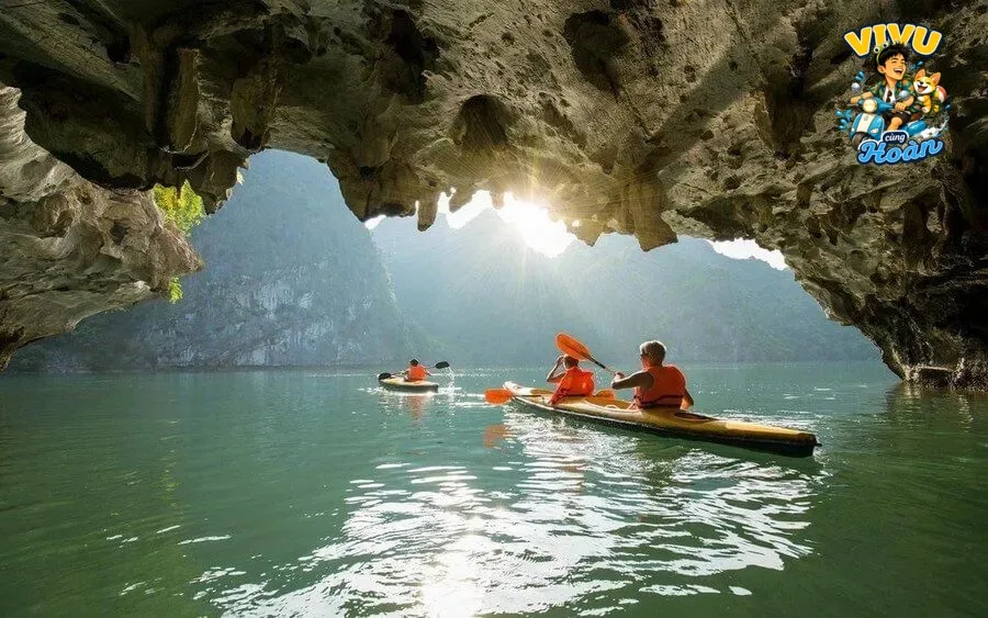 Ảnh tham khảo về kinh nghiệm đi Hang Luồn