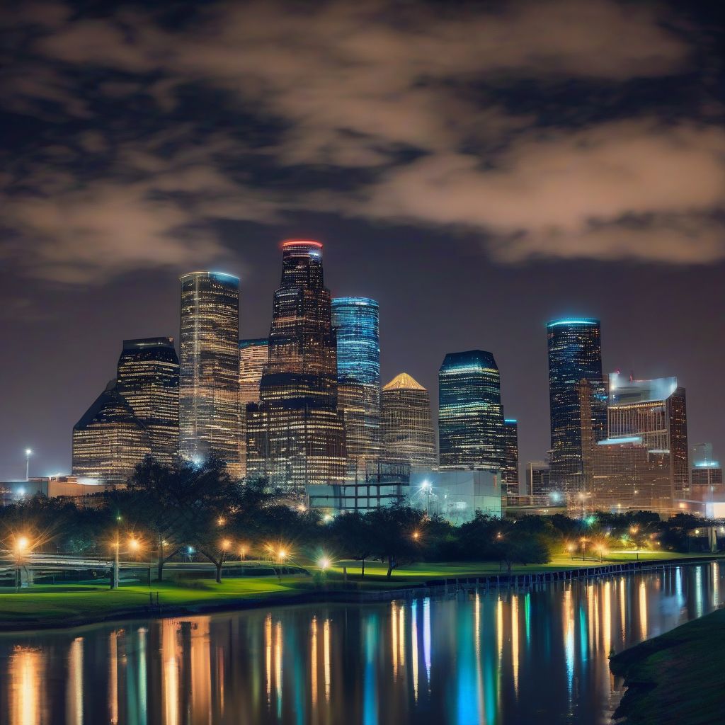 Houston Skyline at Night